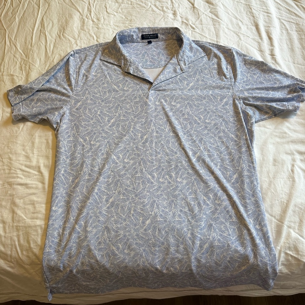 Peter Millar Blue Polo Shirt Casual Comfort